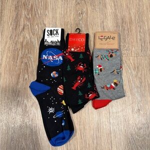 NASA, Davco, Legale Men's Colorful Socks Set